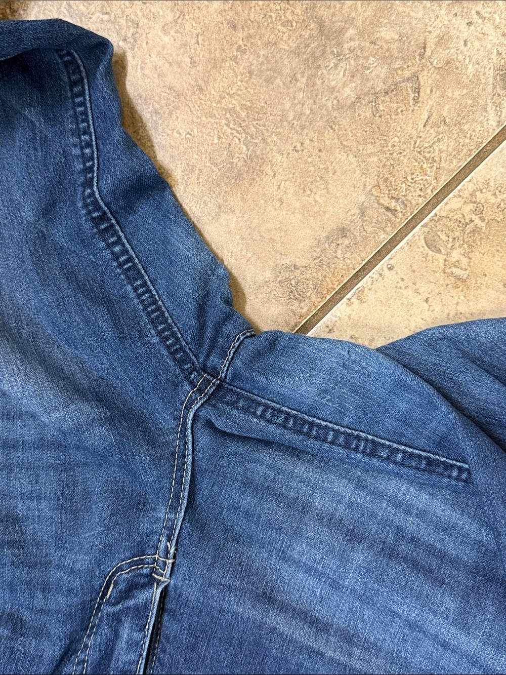 Democracy Straight Leg Mid-Rise Blue Denim Jeans - Picture 6 of 6